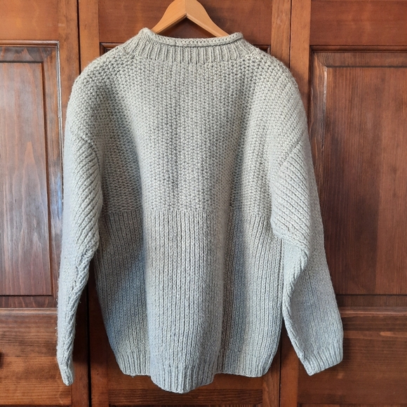 Vintage Atlantic Rancher Maine Lobstermen's Sweater Oyster Rolled Neck Chunky - Picture 8 of 13